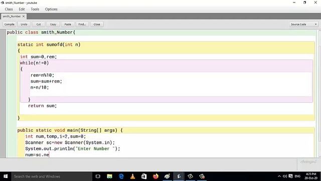 Smith Number In Java || ISC Computer Science Practical 2008 смотреть онлайн
