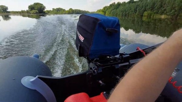 Parsun 9.8,аква 3600,два взрослых,после обкатки,работа мотора