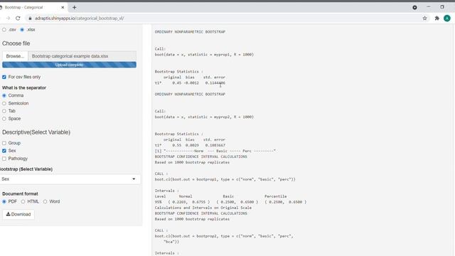 Bootstrap Categorical - Worked Example смотреть онлайн