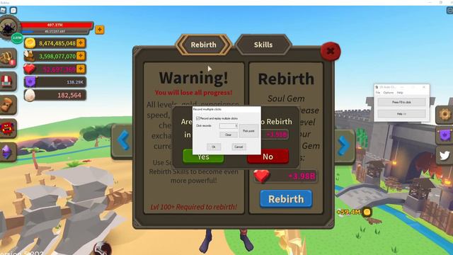 Roblox Giant Simulator how to Auto Rebirth easy смотреть онлайн