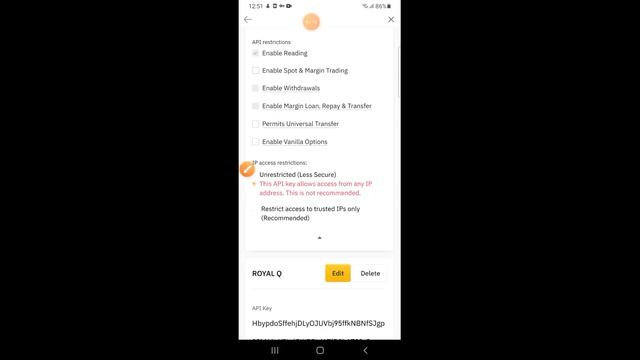 Lecture 112 Connect RoyalQ with Binance Exchange using "API"."Security Update Copy IP" in RoyalQ Ap смотреть онлайн