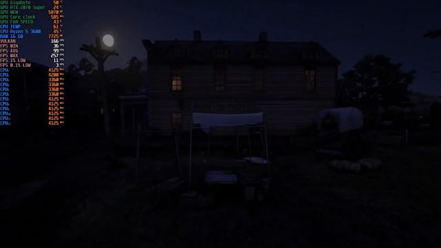Red Dead Redemption II benchmark on AMD Ryzen 5 3600 with RTX 2070 Super 8GB Vulkan ALL Settings MA смотреть онлайн