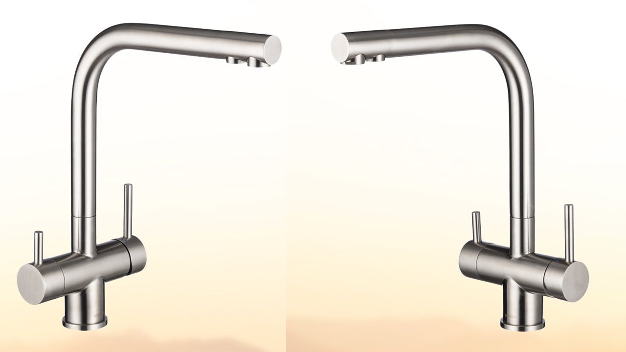 Распаковка кухонного смесителя с каналом для фильтрованной воды Swedbe Selene Plus 8144 смотреть онлайн