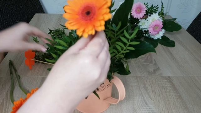 цветочная композиция с конфетами/Muttertag Geschenkidee/Geburtstagsgeschenk смотреть онлайн