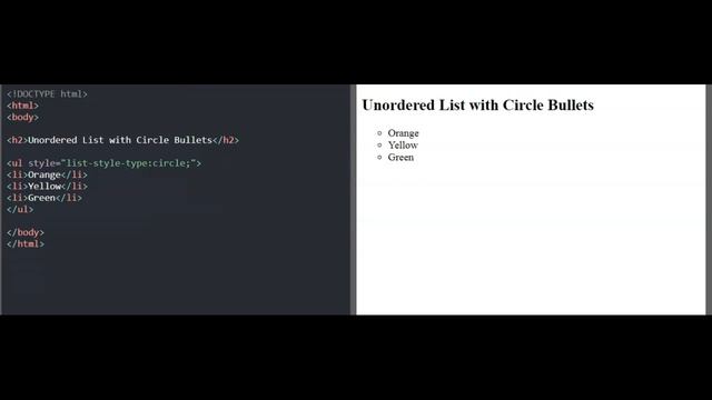 Unordered lists practiced from W3schools website смотреть онлайн