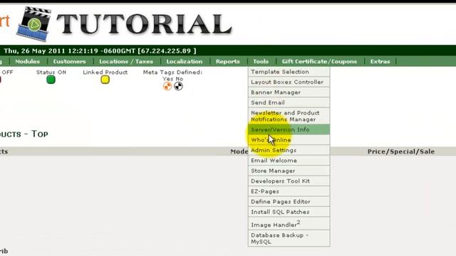 Tutorial on How to Backup your Zen Cart Database with MySql Module смотреть онлайн