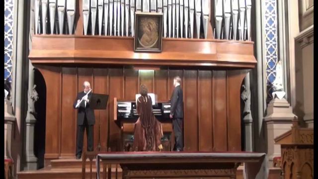 Anatoly Kogan flute, Irina Kalinovskaya organ- M.Berezovsky Grave from sonate C Dur смотреть онлайн