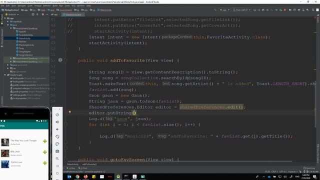 Creating a persistent playlist by using Android Sharedpreferences and GSON (Part 2) смотреть онлайн