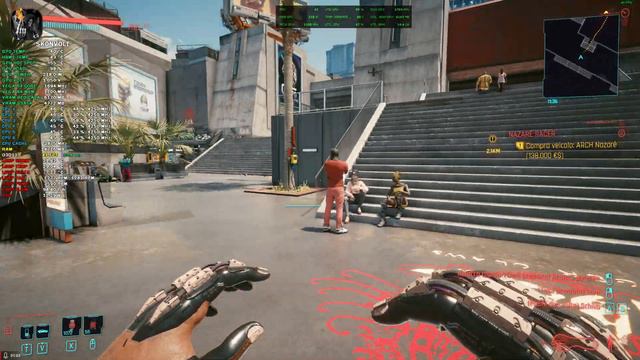 Cyberpunk 2077 2560x1440 FidelityFX Cas Statico / Dinamico e Off Vega 64 Custom Loop смотреть онлайн