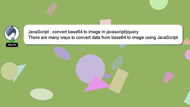 JavaScript : convert base64 to image in javascript/jquery смотреть онлайн