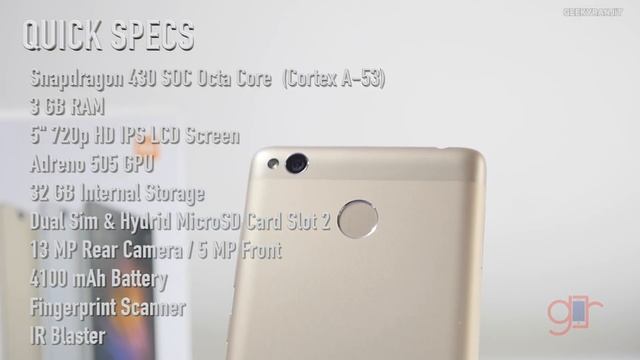 Xiaomi Redmi 3S Prime Budget Smartphone Unboxing & Overview смотреть онлайн