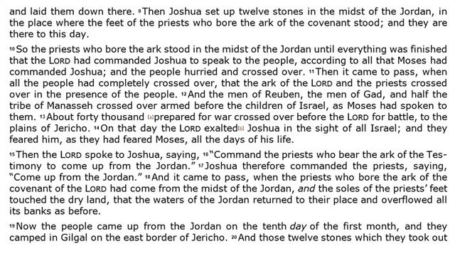 Joshua 4 - NKJV - (Audio Bible & Text) смотреть онлайн