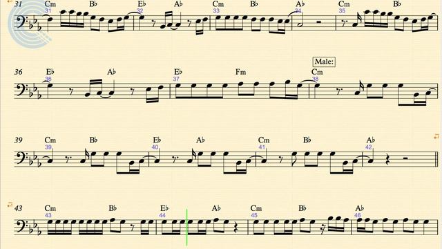 Trombone - Just Can't Get Enough - Black Eyed Peas - Sheet Music, Chords, & Vocals смотреть онлайн