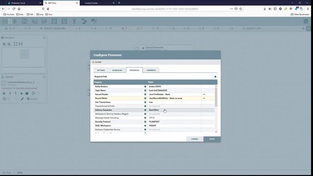 Publish data from Apache Cassandra with Publish Kafka Record processor into a topic | Apache Nifi смотреть онлайн