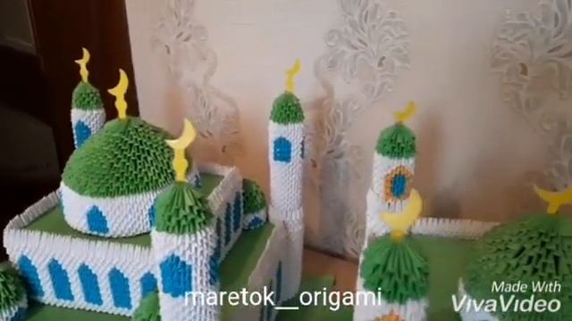 Мечети, модульное оригами, из бумаги смотреть онлайн