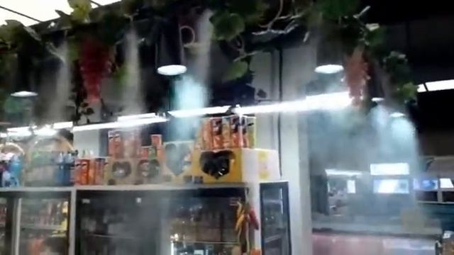 Туманообразование в овощном отделе продовольственного магазина смотреть онлайн