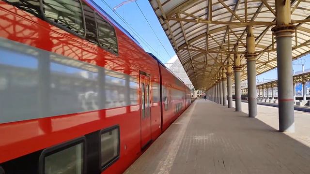 "Встреча эпох" Электропоезд ЭШ2 - 010 Аэроэкспресс с сообщением Москва - Аэропорт Внуково смотреть онлайн