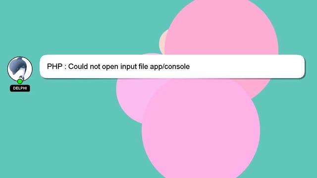 PHP : Could not open input file app/console смотреть онлайн