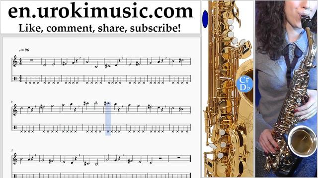 How to Play Saxophone (Tenor) Luis Fonsi, Demi Lovato - Échame La Culpa Tabs Part#1 exercises, смотреть онлайн