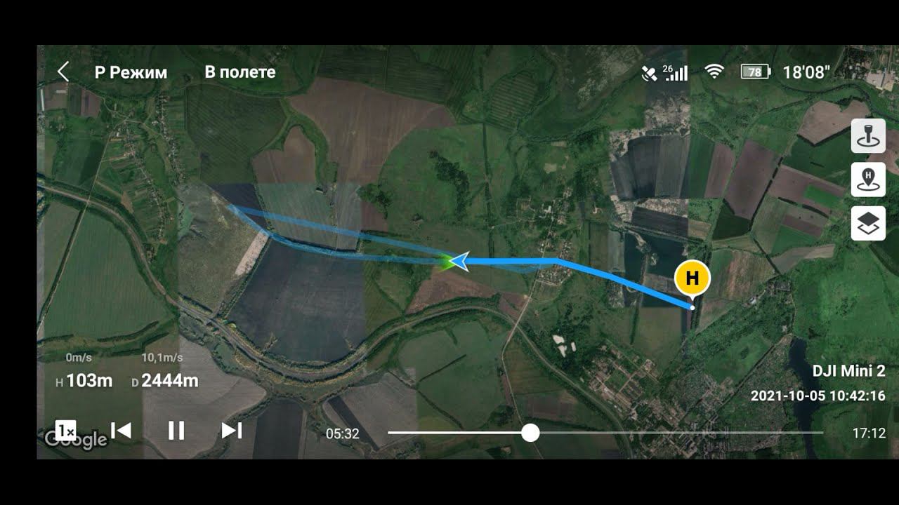 DJI MINI 2 Полет на дальность с вынужденной посадкой смотреть онлайн
