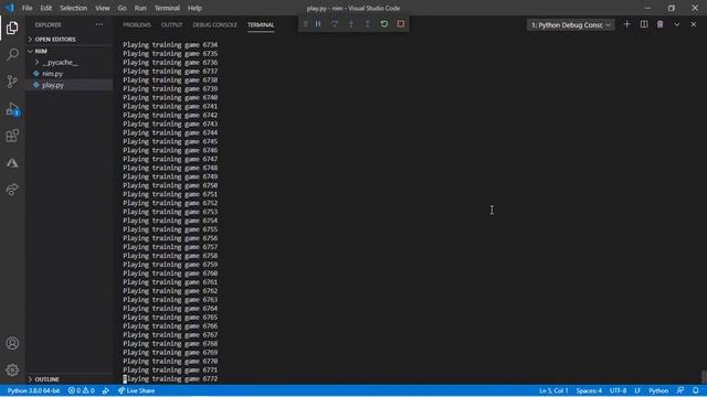 CS50 AI with python project 4a nim смотреть онлайн