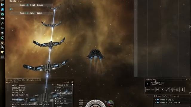 Mission Support - Seek And Destroy level 2 - Drake (Sansha Nation) смотреть онлайн
