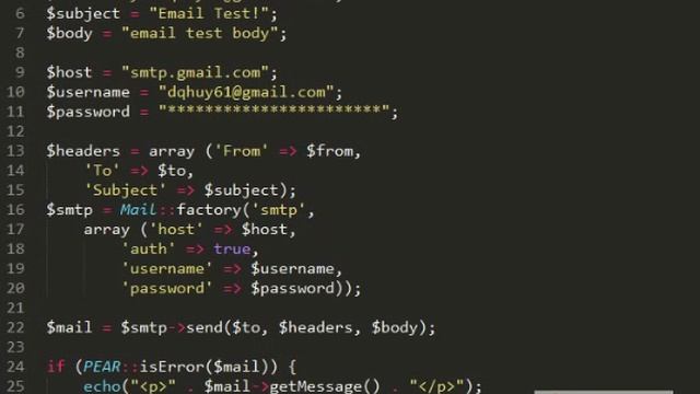 php gửi email dùng pear mail смотреть онлайн