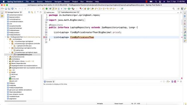 Spring Data JPA Query or Finder Methods - Find by greater than and less than смотреть онлайн