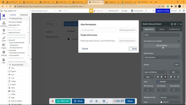 Share file folder to a different user with permission - Google Drive API смотреть онлайн