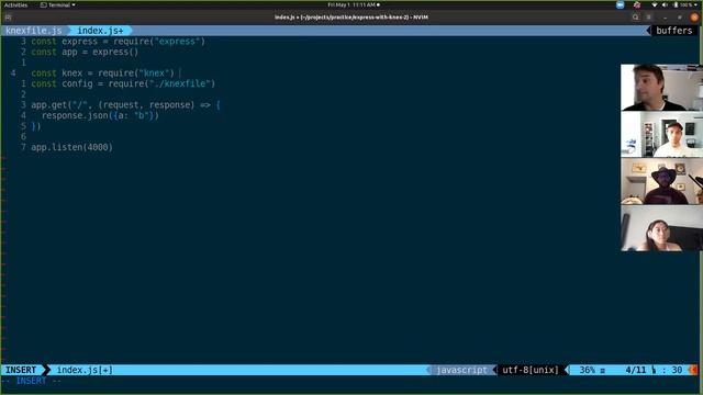 Node and Express with Knex смотреть онлайн