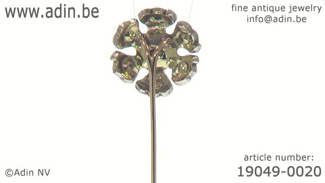 Antique Victorian tie pin set with rose cut diamonds. (Adin reference: 19049-0020) смотреть онлайн