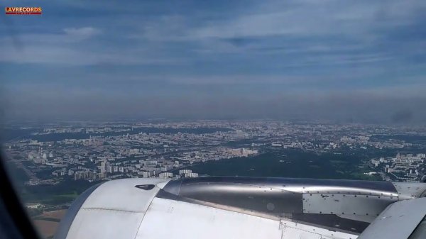 Заход на посадку в Домодедово  Domodedovo