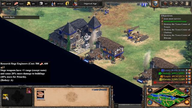 Age of Empires 2:Definitive Edition Joan of Arc Campaign 4 The Rising Part 2 (LONG PLAY)Noob Versio смотреть онлайн