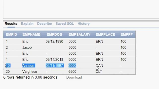 Oracle Tutorial - Update Statement смотреть онлайн
