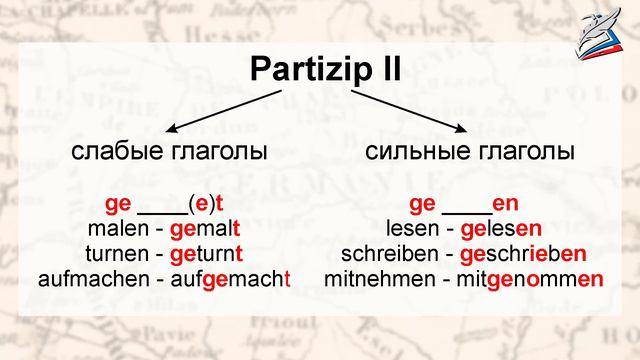 Grammatik lernen. Perfekt. Partizipien. Немецкий язык 7 класс смотреть онлайн