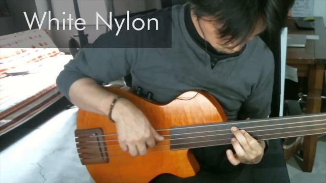 Labella Black nylon VS White nylon strings (fretless bass) смотреть онлайн