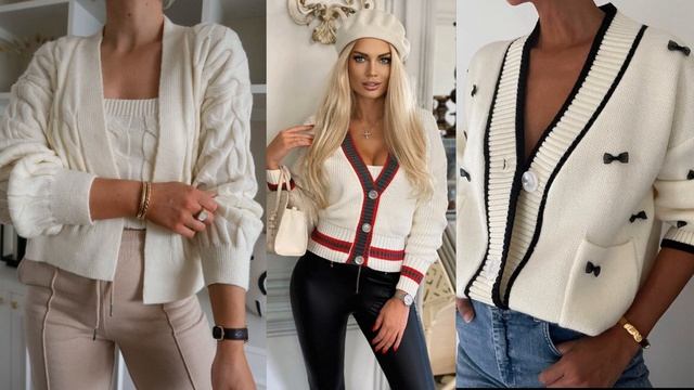 МОДНЫЕ КАРДИГАНЫ ОСЕНЬ-ЗИМА 2022/2023?ТРЕНДОВЫЕ ОБРАЗЫ С КАРДИГАНАМИ смотреть онлайн