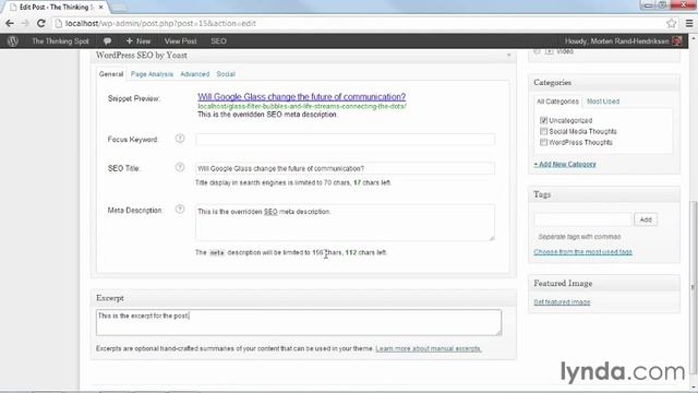 Using WordPress SEO by Yoast #5 Adding SEO info to posts and pages смотреть онлайн