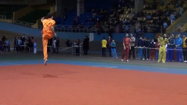 Финал Кубка Украины по ушу (таолу) 2015. Корпань Максим. Чанцюань (3й гуйдин) смотреть онлайн