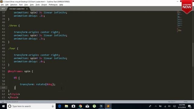 Css Dash Preloader | Cool CSS Effects 2018 | CSS animation tutorial смотреть онлайн