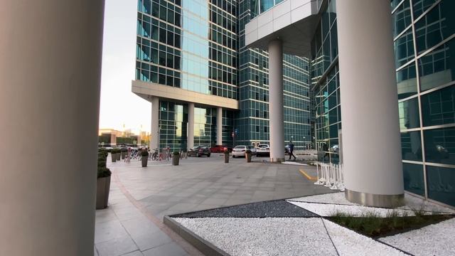 4K. Walking Streets Moscow. Moscow-City.