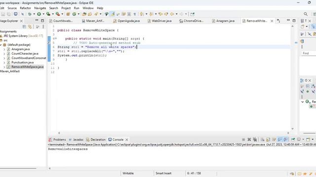 Remove white spaces in Java - jegan смотреть онлайн