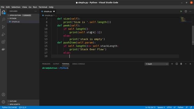 python- Stack data structure смотреть онлайн