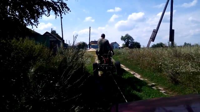 мини трактор из мотоблока смотреть онлайн