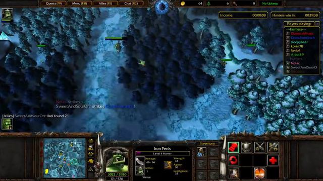 WarCraft 3 Farmer vs Hunter Hunter #29 смотреть онлайн