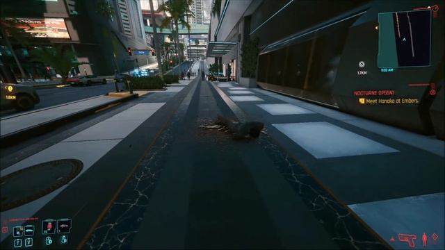 Hardcore Parkour Cyberpunk 2077 Pedestrian jumps off building out of nowhere смотреть онлайн
