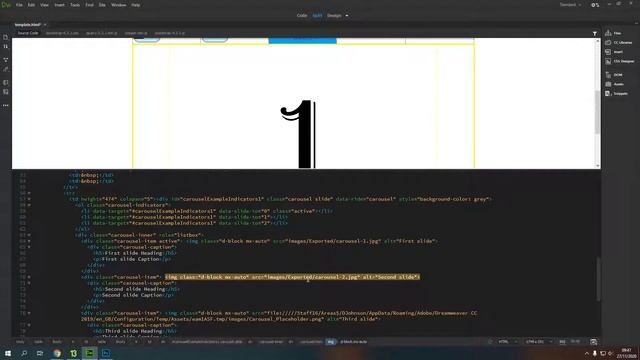 Dreamweaver Basics 09 - Adding An Image Carousel