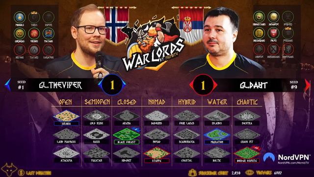 TheViper vs DauT in a LEGENDARY SERIES in WARLORDS #ageofempires2 смотреть онлайн