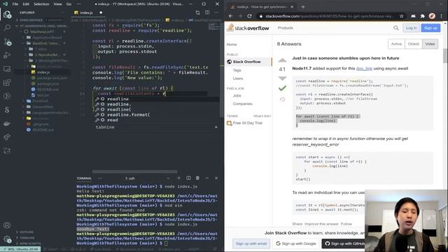 Intro To NodeJS #3 - Working With The File System смотреть онлайн