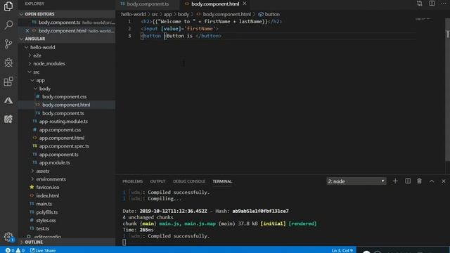 Angular 8 Property Binding - AngularJs Tutorial 03 - AngularJs 8 Tutorial for Beginners смотреть онлайн